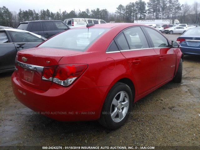 1G1PE5SB8G7224428 - 2016 CHEVROLET CRUZE LIMITED LT RED photo 4