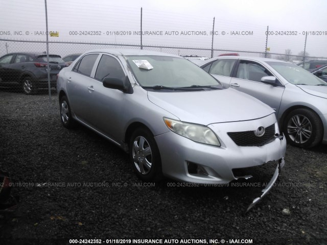 1NXBU4EE6AZ304724 - 2010 TOYOTA COROLLA S/LE/XLE SILVER photo 1