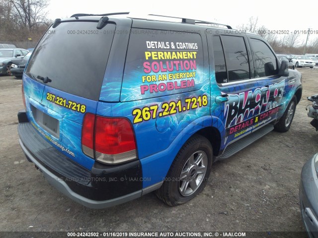 5LMEU88H55ZJ26238 - 2005 LINCOLN AVIATOR BLACK photo 4