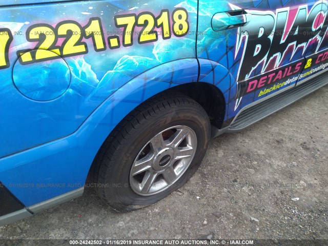 5LMEU88H55ZJ26238 - 2005 LINCOLN AVIATOR BLACK photo 6