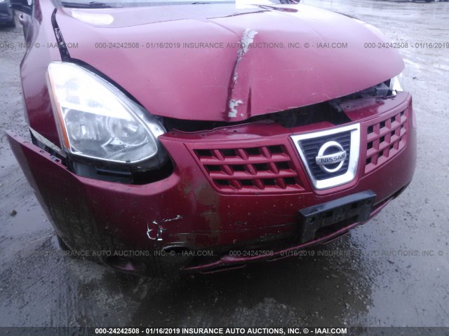 JN8AS58V09W181918 - 2009 NISSAN ROGUE S/SL RED photo 6