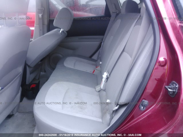 JN8AS58V09W181918 - 2009 NISSAN ROGUE S/SL RED photo 8