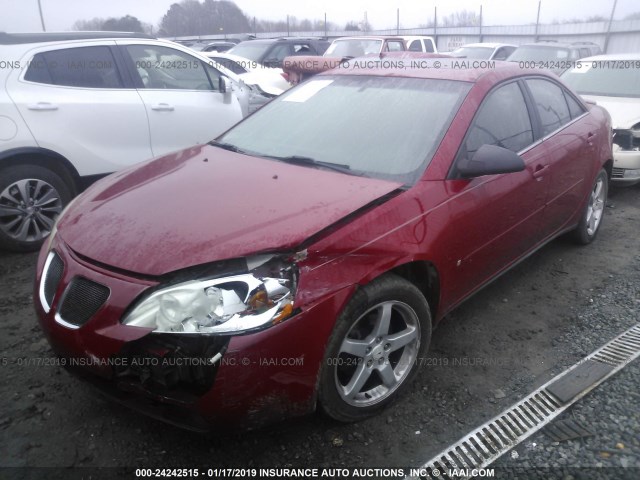 1G2ZG58N774106937 - 2007 PONTIAC G6 SE RED photo 2