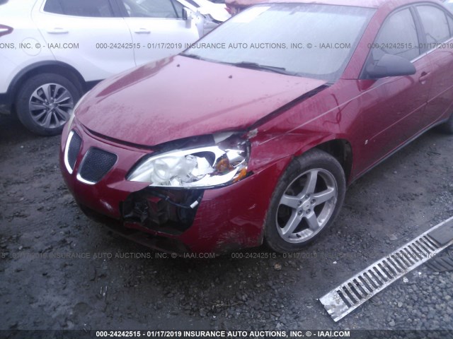 1G2ZG58N774106937 - 2007 PONTIAC G6 SE RED photo 6