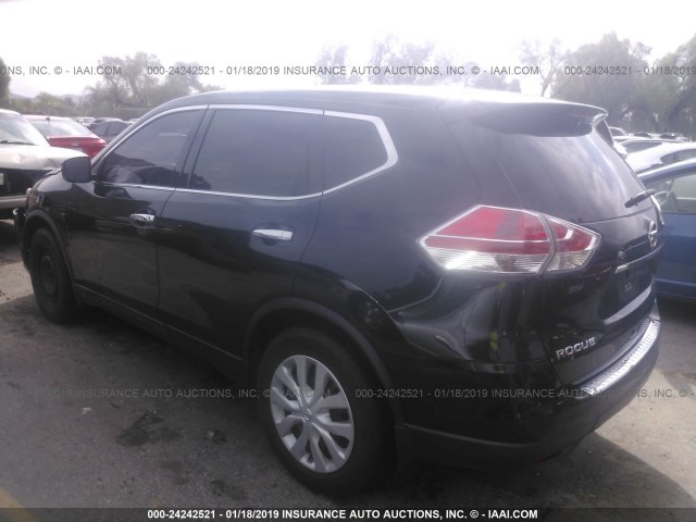 5N1AT2MLXEC798925 - 2014 NISSAN ROGUE S/SL/SV BLACK photo 3