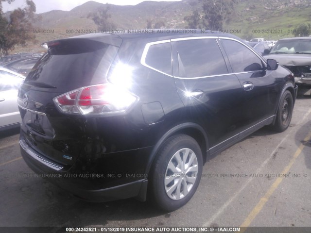 5N1AT2MLXEC798925 - 2014 NISSAN ROGUE S/SL/SV BLACK photo 4