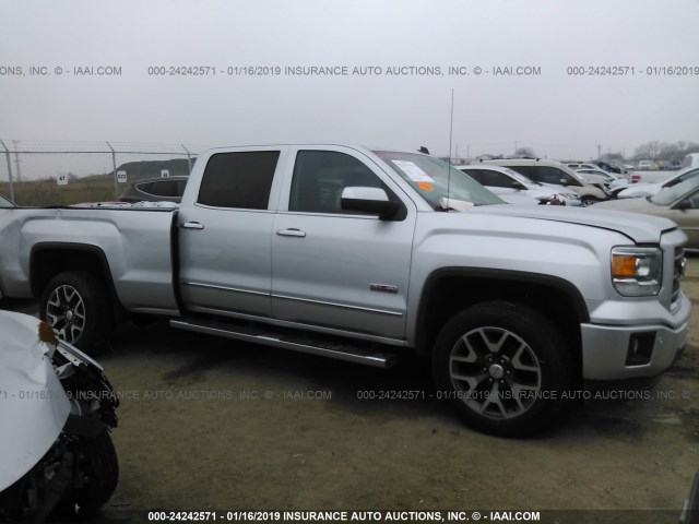 3GTU2VEC6EG120870 - 2014 GMC SIERRA K1500 SLT SILVER photo 1