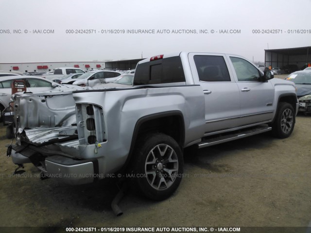 3GTU2VEC6EG120870 - 2014 GMC SIERRA K1500 SLT SILVER photo 4