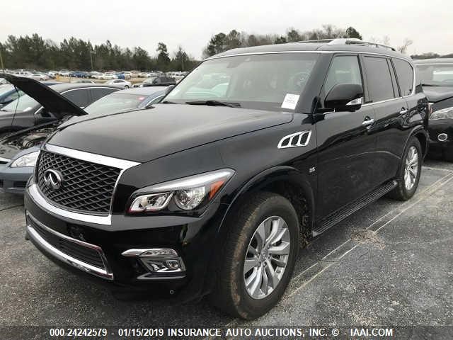 JN8AZ2NF8H9645977 - 2017 INFINITI QX80 SIGNATURE BLACK photo 2