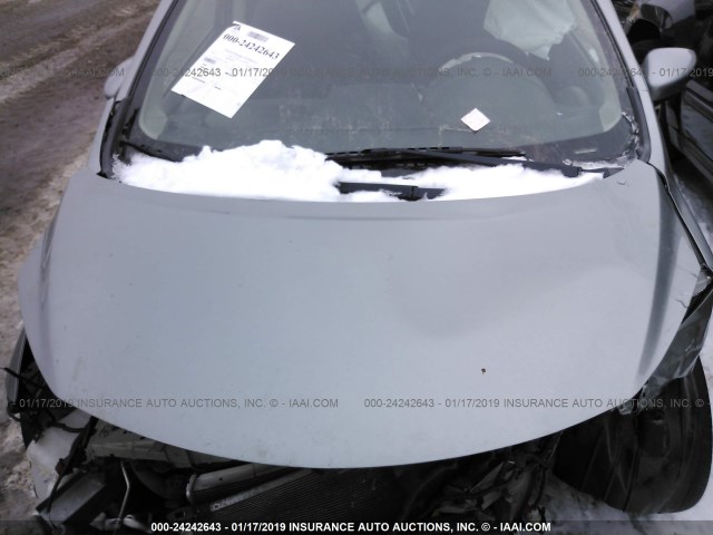 3N1CE2CP6FL379488 - 2015 NISSAN VERSA NOTE S/S PLUS/SV/SL/SR SILVER photo 10