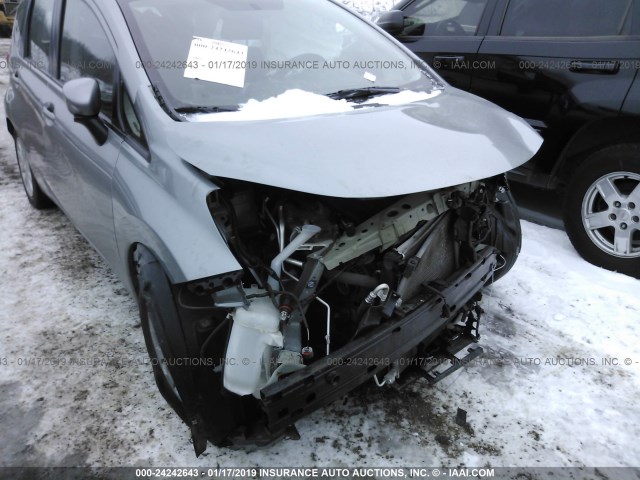3N1CE2CP6FL379488 - 2015 NISSAN VERSA NOTE S/S PLUS/SV/SL/SR SILVER photo 6