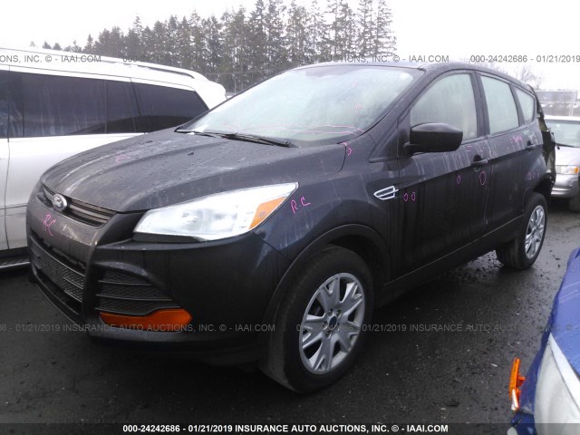 1FMCU0F72FUC89563 - 2015 FORD ESCAPE S BLACK photo 2