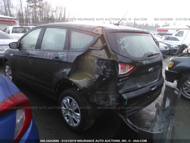 1FMCU0F72FUC89563 - 2015 FORD ESCAPE S BLACK photo 3