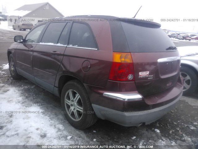 2A8GM68X67R142269 - 2007 CHRYSLER PACIFICA TOURING BURGUNDY photo 3