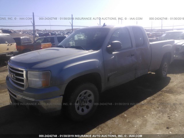 1GTR1VE02CZ351101 - 2012 GMC SIERRA C1500 SLE GRAY photo 2