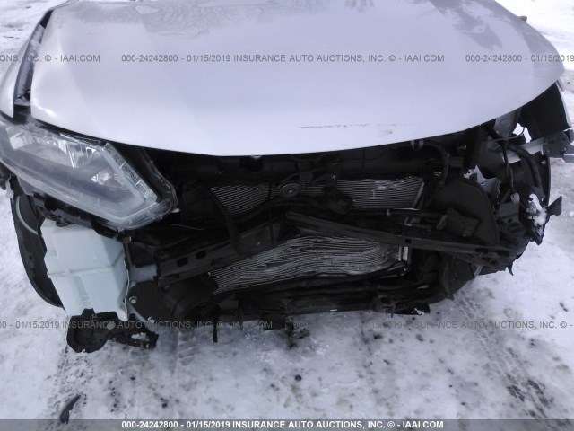 JN8AT2MV0GW144432 - 2016 NISSAN ROGUE S/SL/SV SILVER photo 6