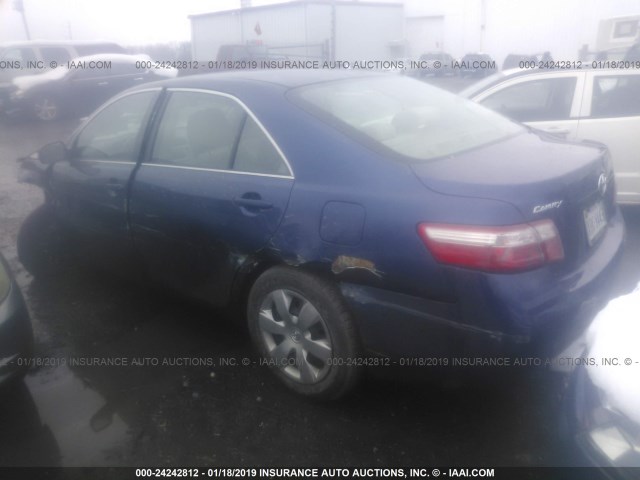 4T1BE46K99U374246 - 2009 TOYOTA CAMRY SE/LE/XLE BLUE photo 3