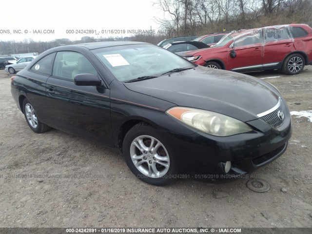 4T1CE30P44U784643 - 2004 TOYOTA CAMRY SOLARA SE/SLE BLACK photo 1