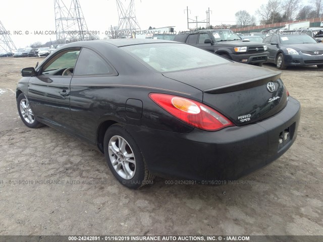 4T1CE30P44U784643 - 2004 TOYOTA CAMRY SOLARA SE/SLE BLACK photo 3
