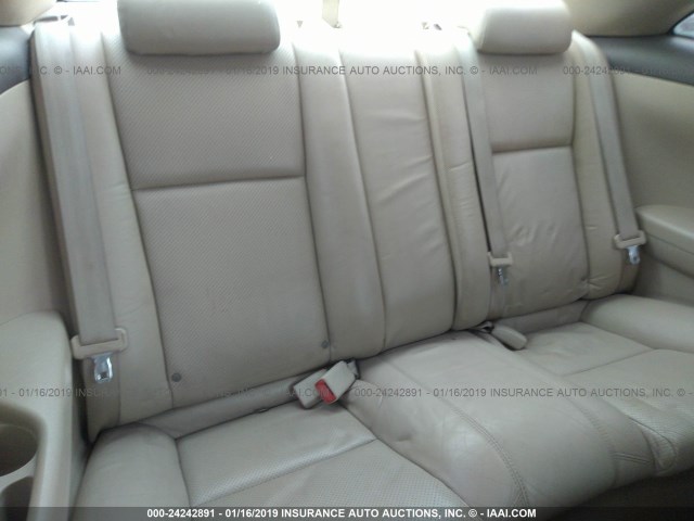 4T1CE30P44U784643 - 2004 TOYOTA CAMRY SOLARA SE/SLE BLACK photo 8