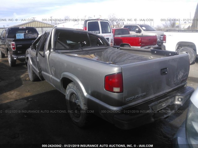 1GTCS19WX18111937 - 2001 GMC SONOMA TAN photo 3