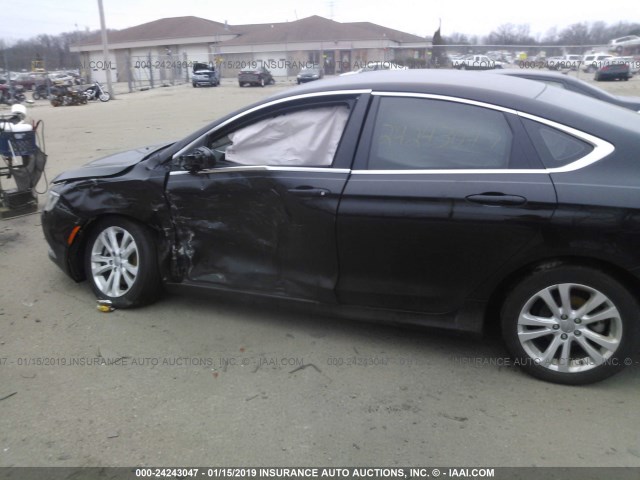 1C3CCCABXGN161270 - 2016 CHRYSLER 200 LIMITED BLACK photo 6