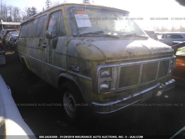 1G5EG25H1F7514250 - 1985 GMC RALLY WAGON G2500 YELLOW photo 1