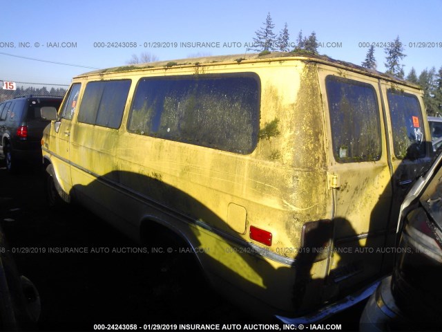 1G5EG25H1F7514250 - 1985 GMC RALLY WAGON G2500 YELLOW photo 3