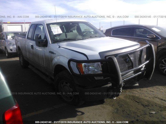 1FTFX1EF0DFC28687 - 2013 FORD F150 SUPER CAB WHITE photo 1