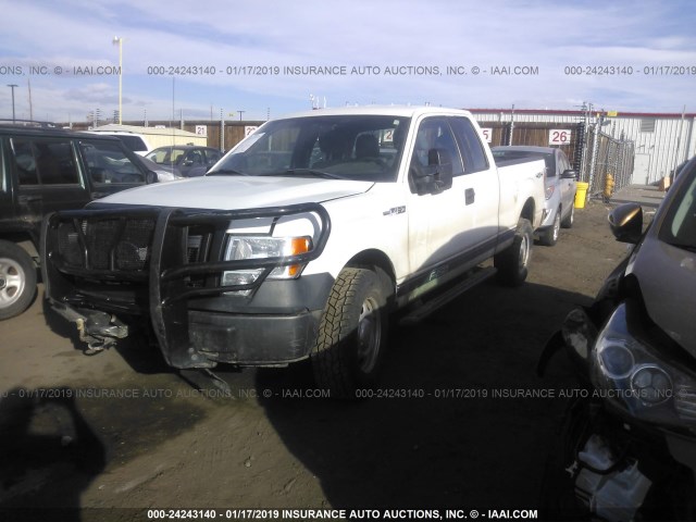 1FTFX1EF0DFC28687 - 2013 FORD F150 SUPER CAB WHITE photo 2