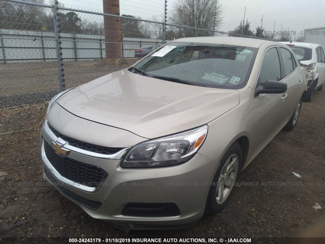 1G11B5SL2FF351011 - 2015 CHEVROLET MALIBU LS TAN photo 2