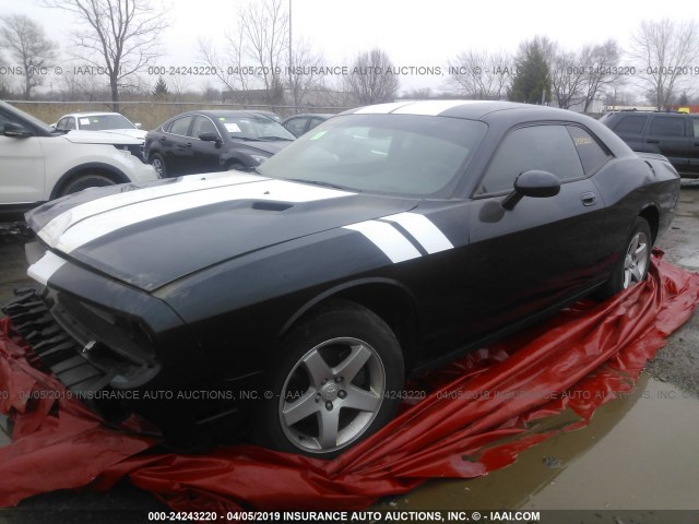 2B3CJ4DV1AH306601 - 2010 DODGE CHALLENGER SE BLACK photo 2