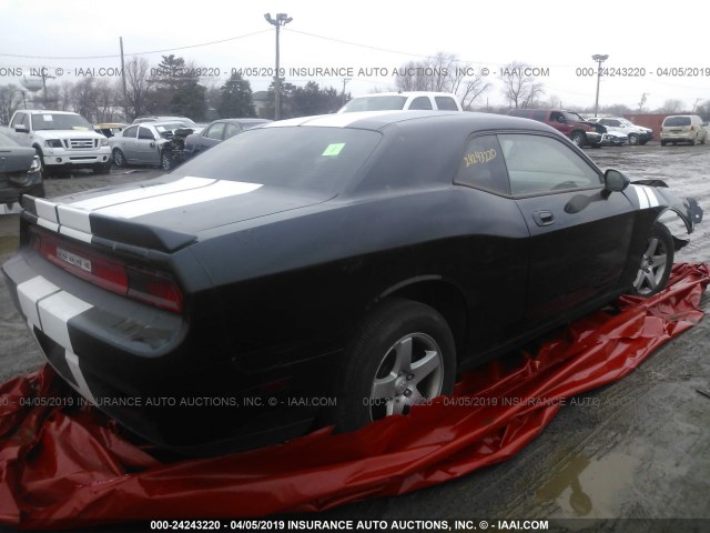 2B3CJ4DV1AH306601 - 2010 DODGE CHALLENGER SE BLACK photo 4