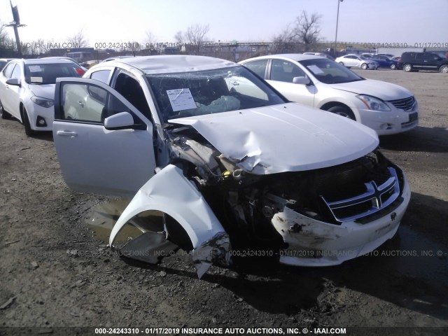 1B3BD1FB6BN523753 - 2011 DODGE AVENGER MAINSTREET WHITE photo 1