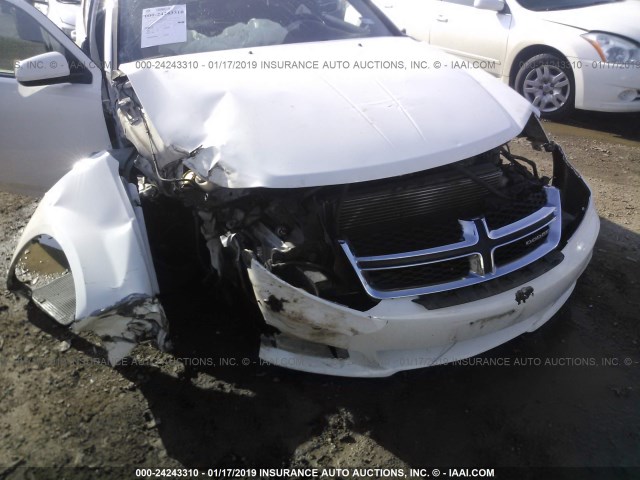 1B3BD1FB6BN523753 - 2011 DODGE AVENGER MAINSTREET WHITE photo 6