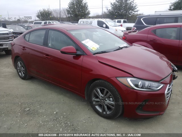 5NPD84LF0JH319324 - 2018 HYUNDAI ELANTRA SEL/VALUE/LIMITED RED photo 1