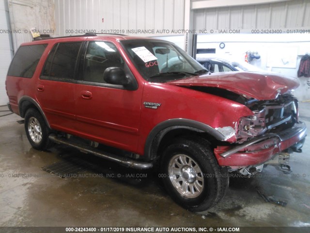 1FMPU16L21LB61603 - 2001 FORD EXPEDITION XLT RED photo 1