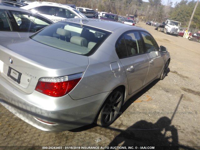 WBANW1C54AC167749 - 2010 BMW 535 I GRAY photo 4