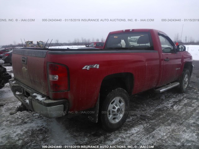 1GC3KZCG7BF130085 - 2011 CHEVROLET SILVERADO K3500 RED photo 4