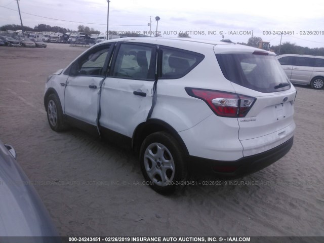 1FMCU0F75JUA94601 - 2018 FORD ESCAPE S WHITE photo 3