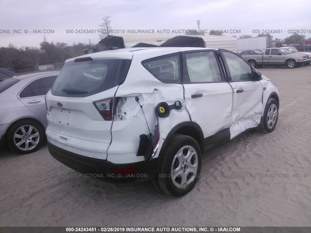 1FMCU0F75JUA94601 - 2018 FORD ESCAPE S WHITE photo 4