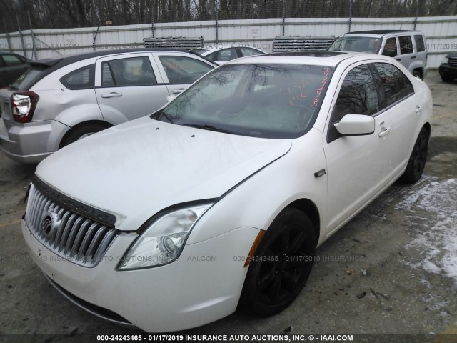 3MEHM0CG9AR663003 - 2010 MERCURY MILAN PREMIER WHITE photo 2