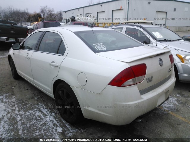 3MEHM0CG9AR663003 - 2010 MERCURY MILAN PREMIER WHITE photo 3