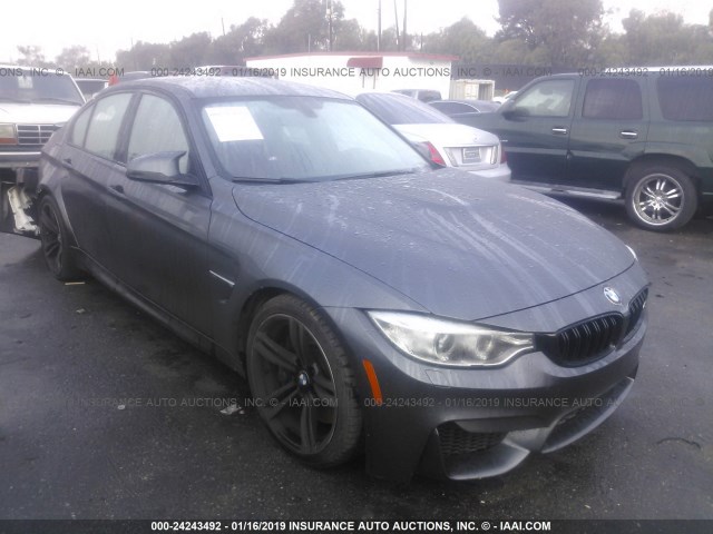 WBS8M9C58G5D31369 - 2016 BMW M3 GRAY photo 1