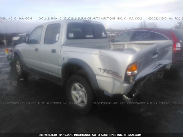 5TEGN92N73Z246478 - 2003 TOYOTA TACOMA DOUBLE CAB PRERUNNER SILVER photo 3