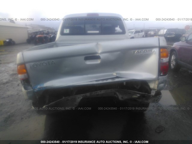 5TEGN92N73Z246478 - 2003 TOYOTA TACOMA DOUBLE CAB PRERUNNER SILVER photo 6