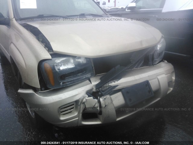 1GNDS13S372285393 - 2007 CHEVROLET TRAILBLAZER LS/LT GRAY photo 6