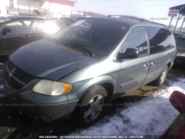 2D4GP44L66R767178 - 2006 DODGE GRAND CARAVAN SXT GRAY photo 2