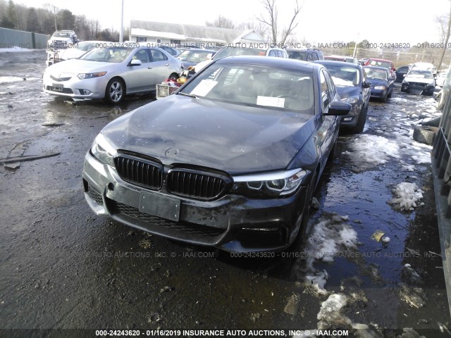 WBAJE7C56JWC55689 - 2018 BMW 540 XI GRAY photo 2