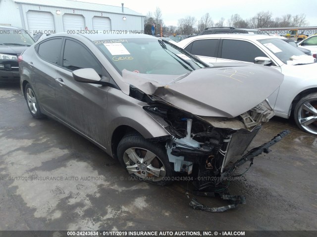 5NPDH4AE3CH064732 - 2012 HYUNDAI ELANTRA GLS/LIMITED GRAY photo 1